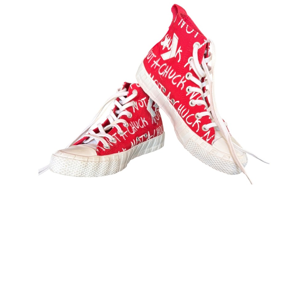 Converse Chuck‎ Taylor All Star Unt1tl3d High Top Red White 271965C Kids Size 6